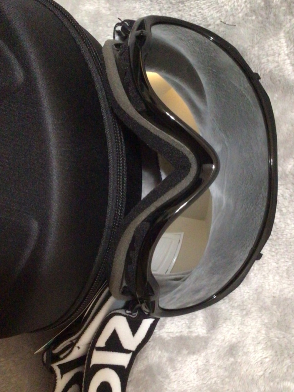 ZIONOR~ Black Snowboard Ski Goggles Silver Mirrored Lens~ UV Protection